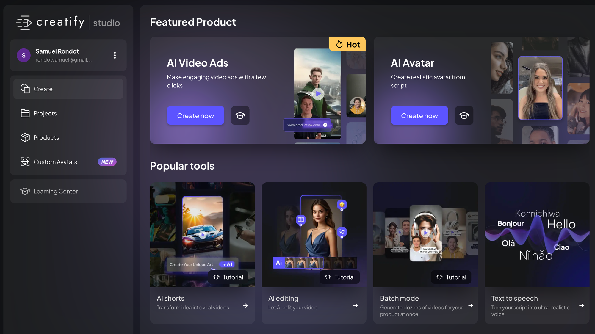 AI-Powered Video Generation Creatify AI